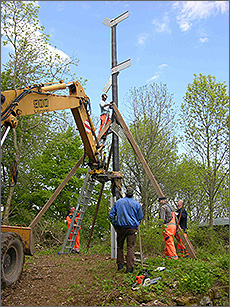 Station 27, Aufstellung einer Telegraphenattrappe