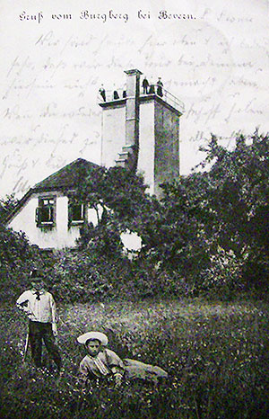 Burgberg, Postkarte um 1900