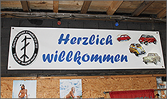 Veserde, willkommensschid an der Station44