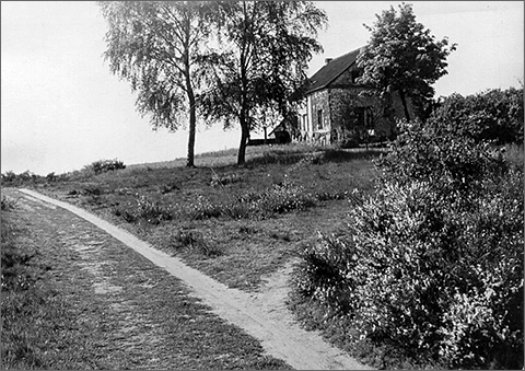 historisches Foto der Telegraphenstation 49 in Leverkusen-Schlebusch