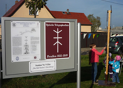 Zitz, Informationstafel