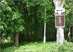 Telegraphenstation 59, Wegweiser, Aufnahme 2015